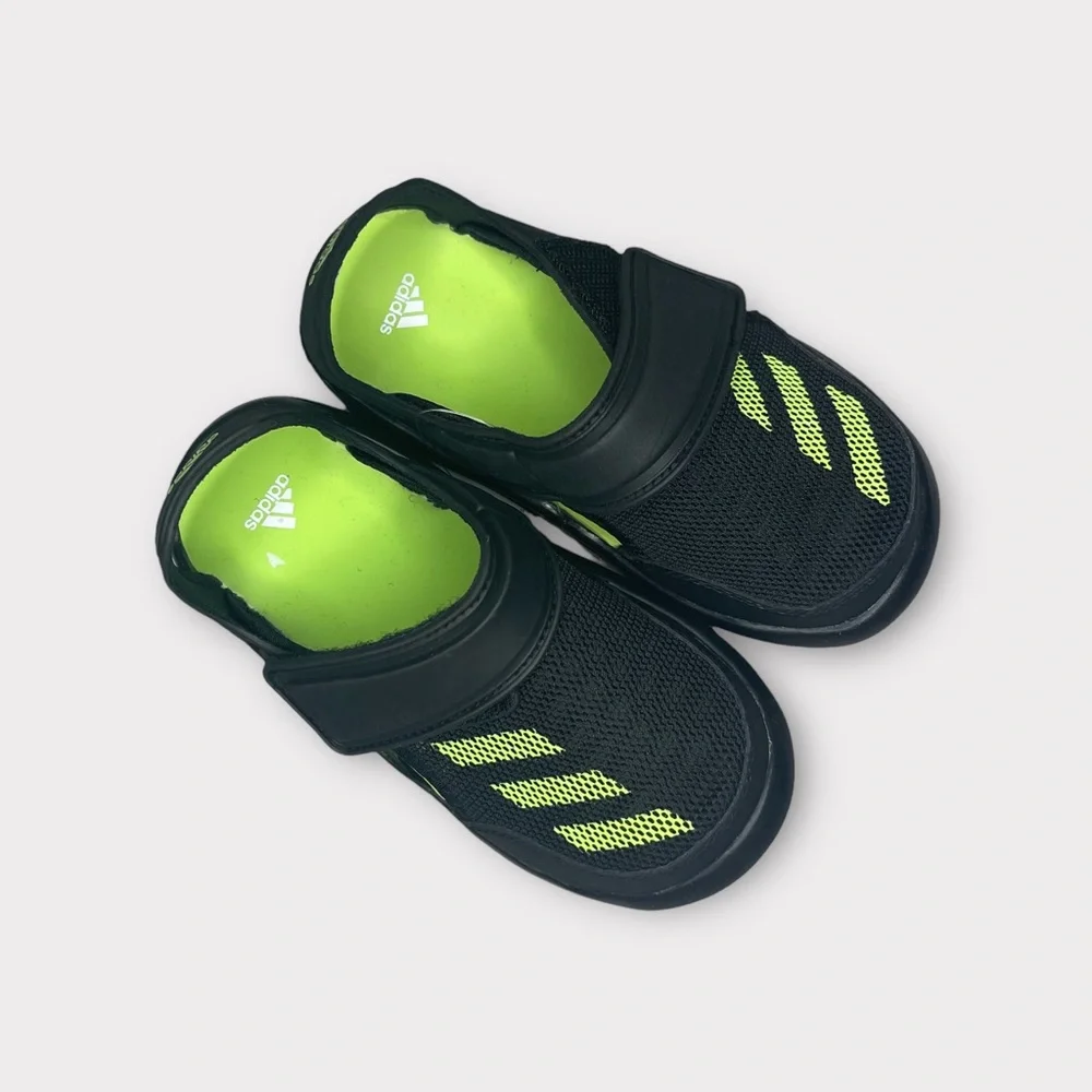 Adidas Forta Swim I Black & Green Sandals